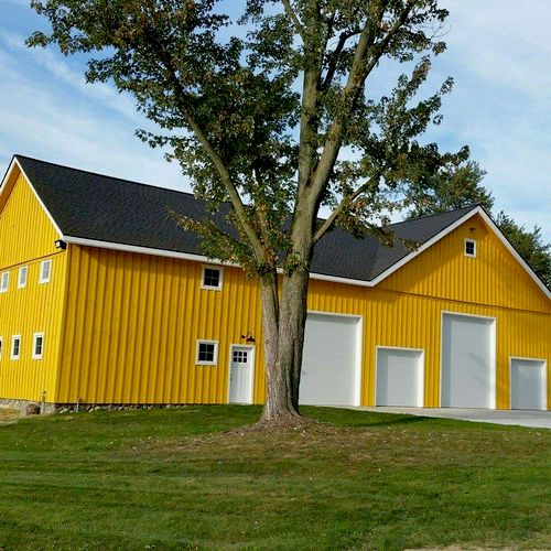 A Bruce Township barn painted with Sherwin William