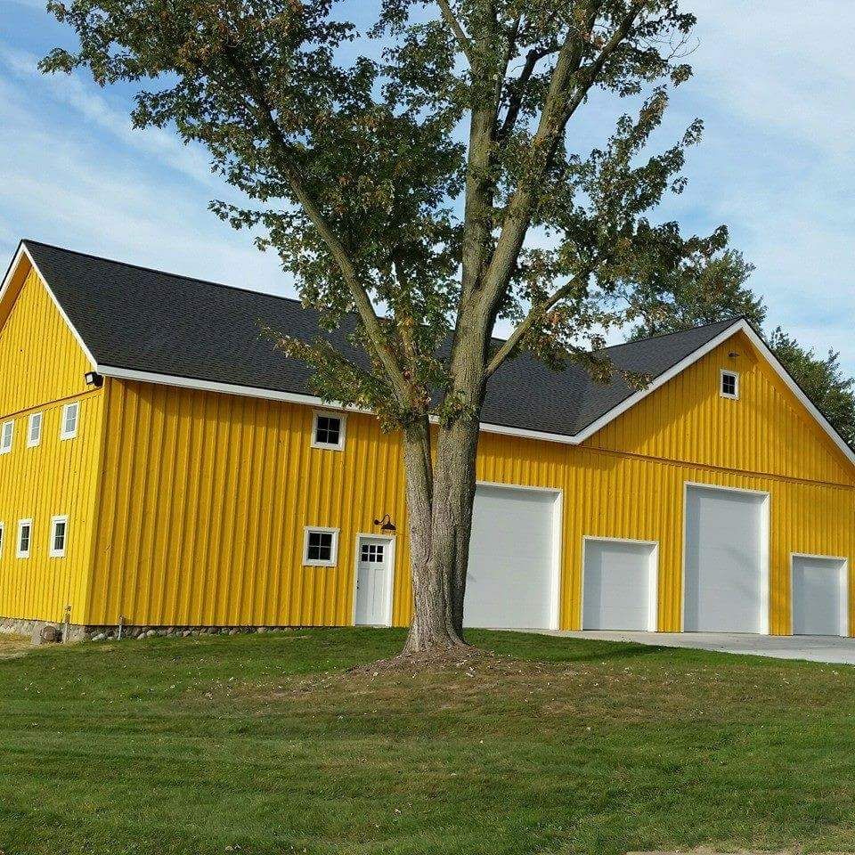 A Bruce Township barn painted with Sherwin William
