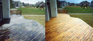Before and after deck