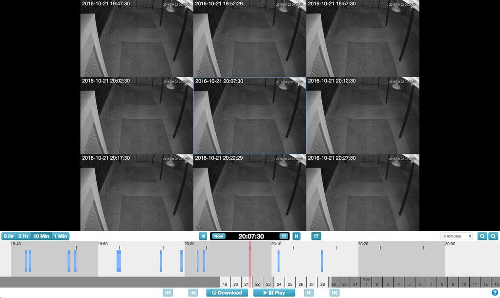 Camera Viewing - Forensic Search Feature