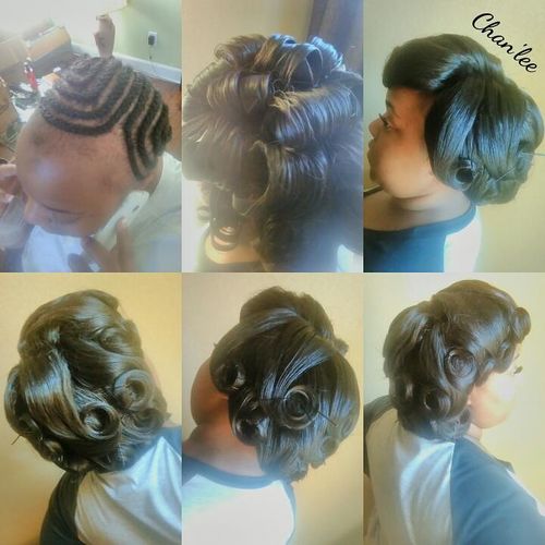 FULL INVISIBLE PART SEW -IN PIN- UP
"Wedding hairs
