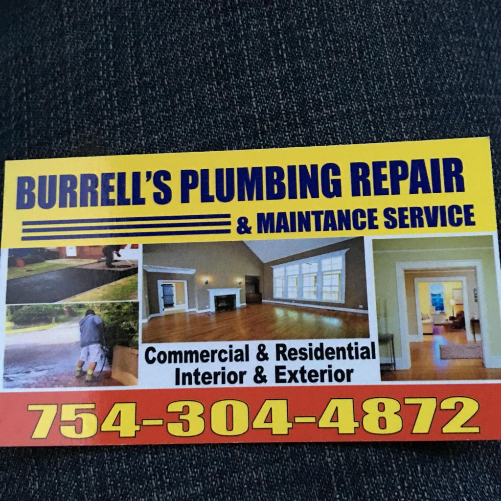 Burrell's plumbing repair and maintenance service