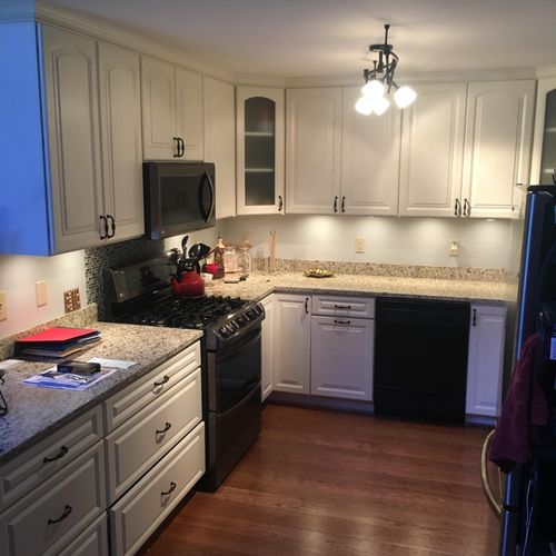 Kitchen renovation (after), 2016.  Photo 2 of 3.