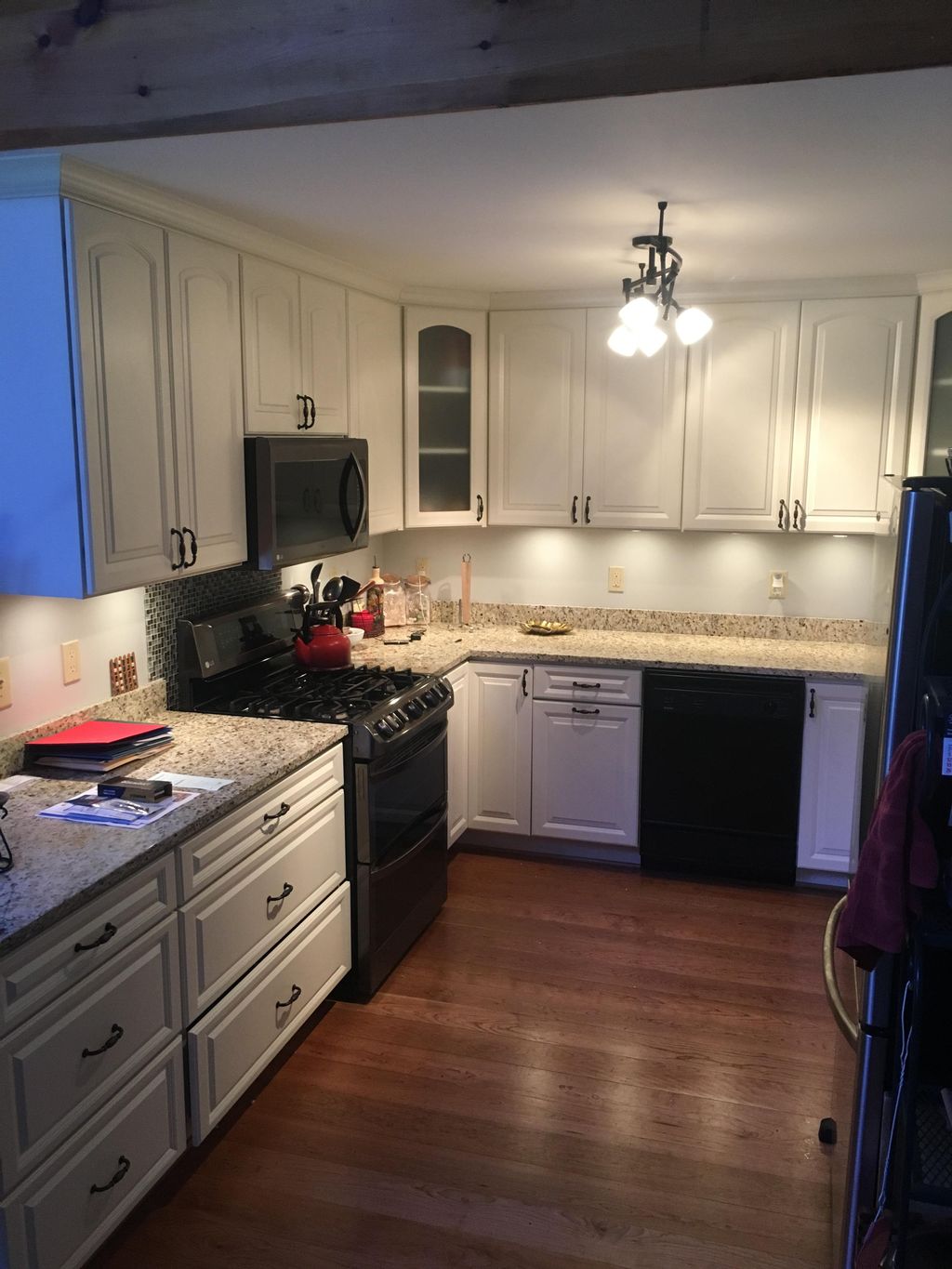 Kitchen renovation (after), 2016.  Photo 2 of 3.