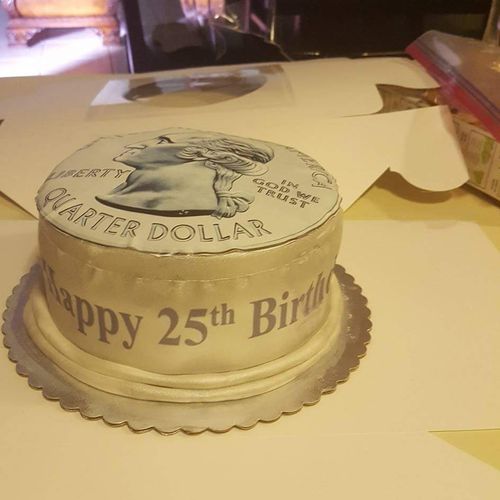 25th birthday cake