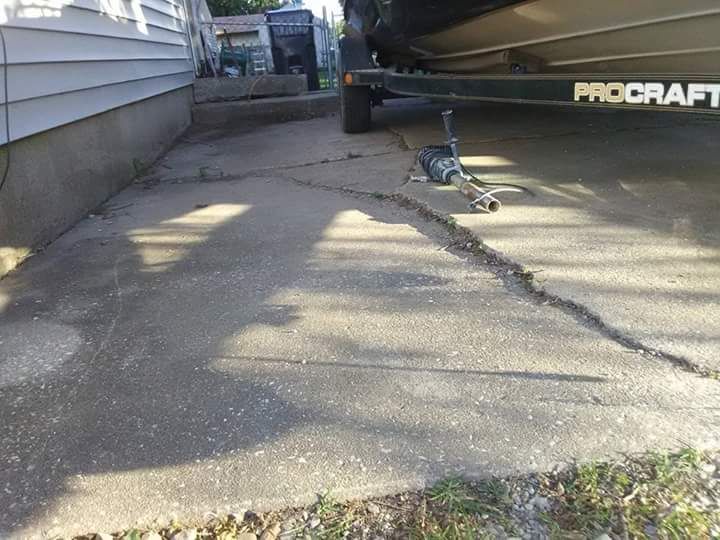 before mudjacked and resurfaced 