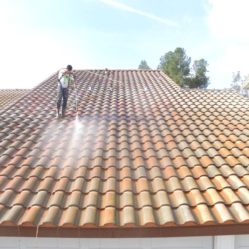Concrete Tile Roof Cleaning