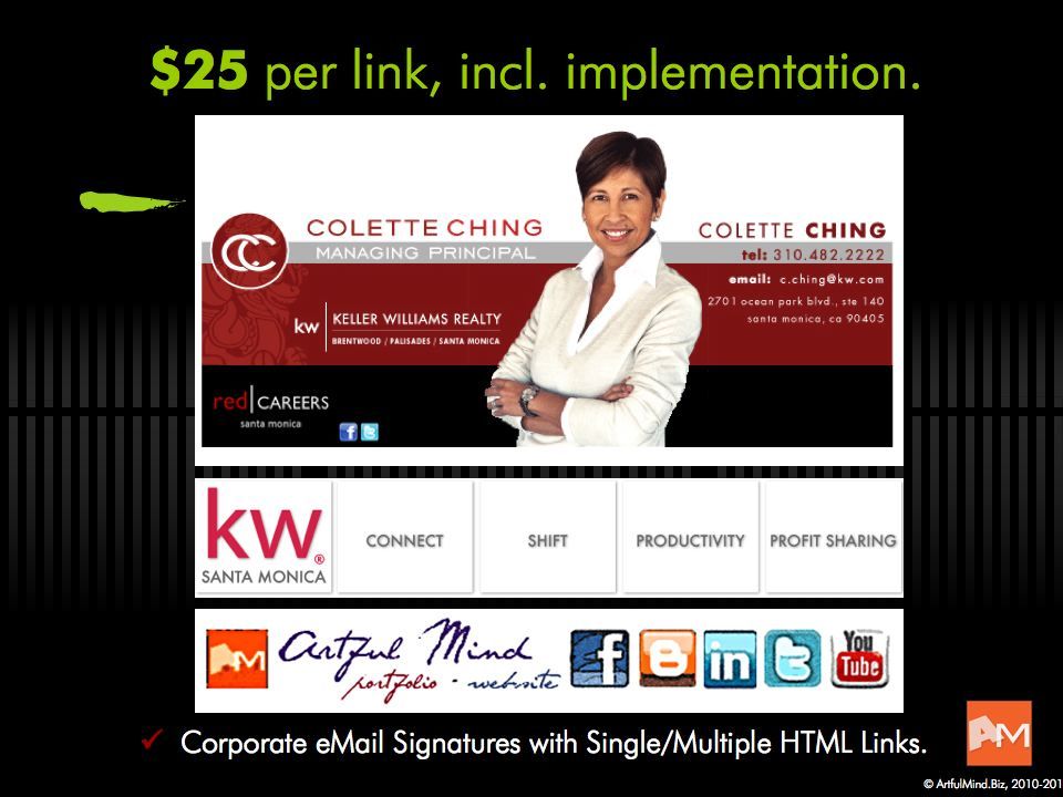 Personalized, corporate eMail Identifiers with sin