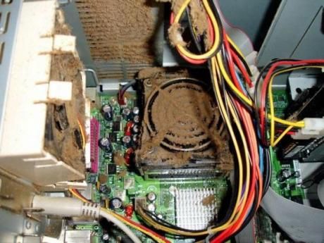 Dirty, dusty components can cause PC failure!  I w