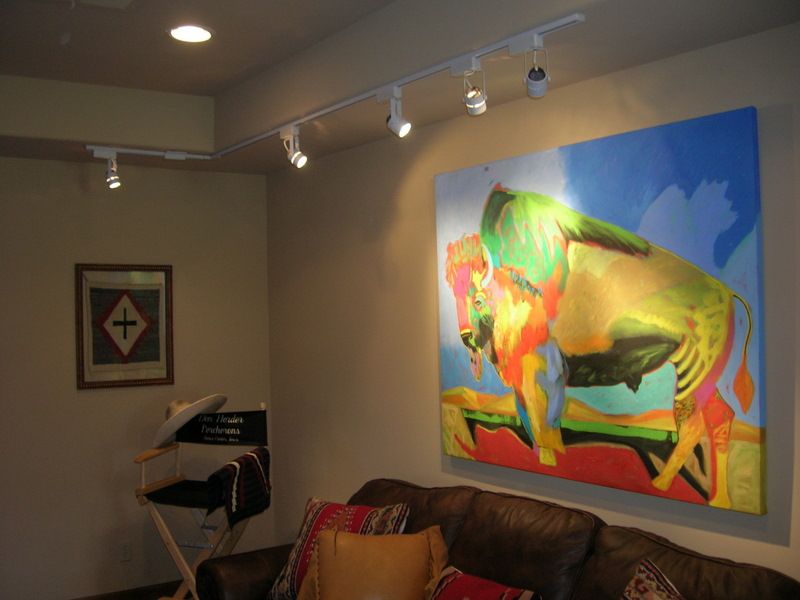 Lighting and art installation.  We build wall nich