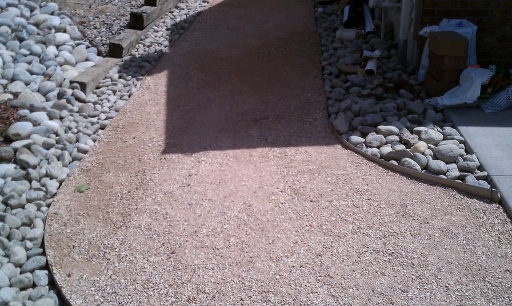 crushed granite pathway
