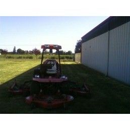 Our Bigger Field rough cut mower that makes a WIDE
