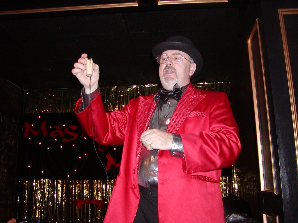 Me on stage at a lecture.