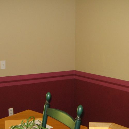 adding accent stripe to any wall will enhance the 