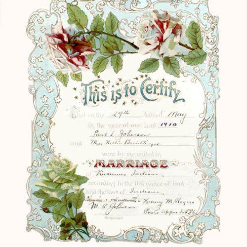 Final Restored Wedding Certificate.