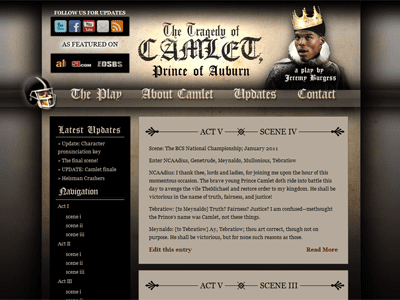 TheTragedyofCamlet.com, a comedy/tragedy about the