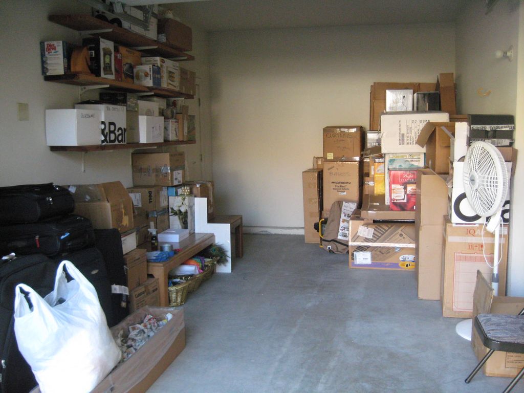 After: Decluttered and discarded boxes