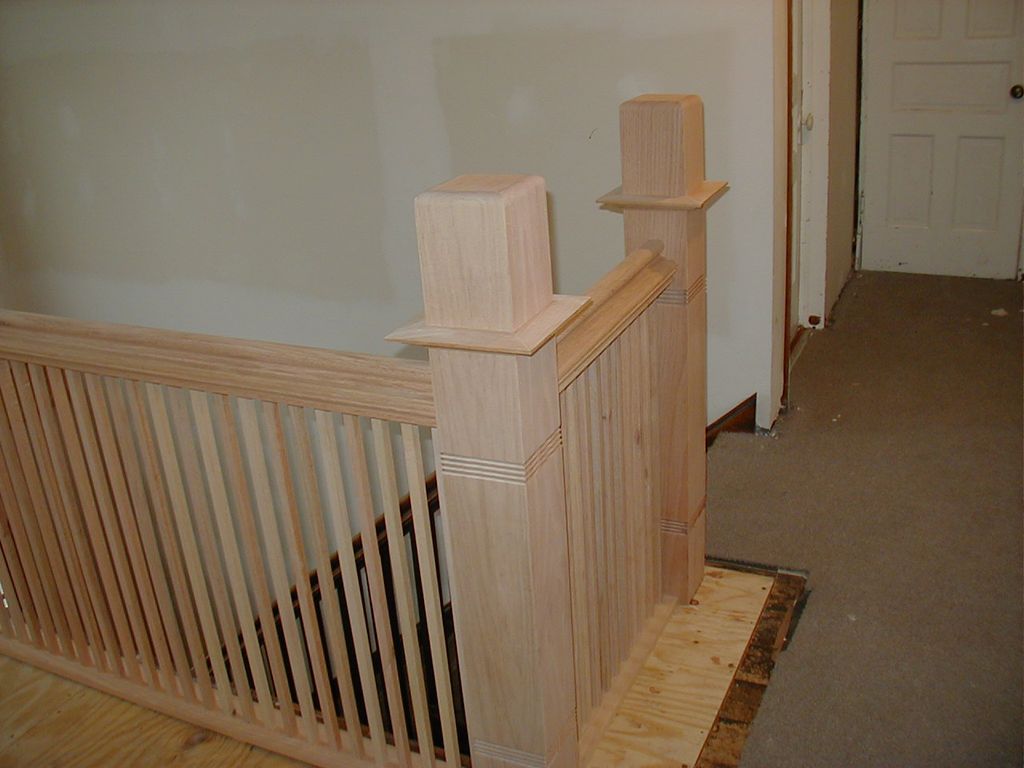 Custom handrail, spindles and newel posts