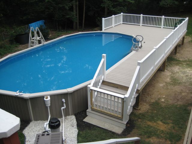 Pool deck in Marshfield