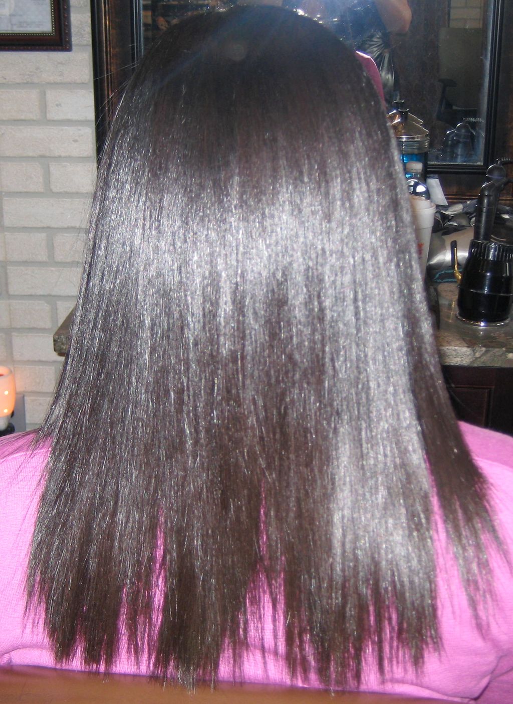 After Keratin treatment