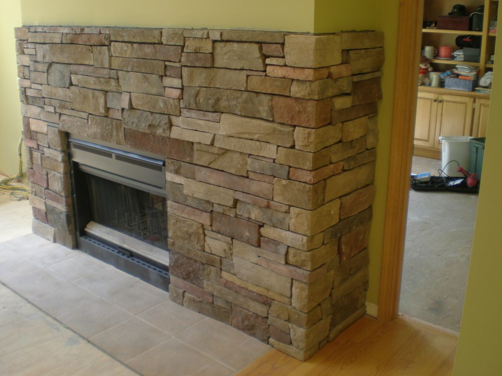 cultured stone: country ledgestone  caramel color 