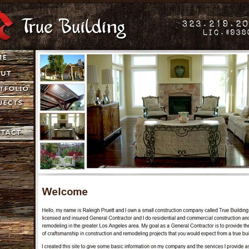 Website designed and coded from the ground up for 