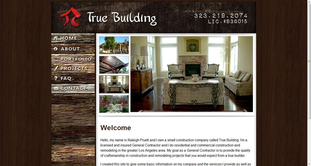 Website designed and coded from the ground up for 