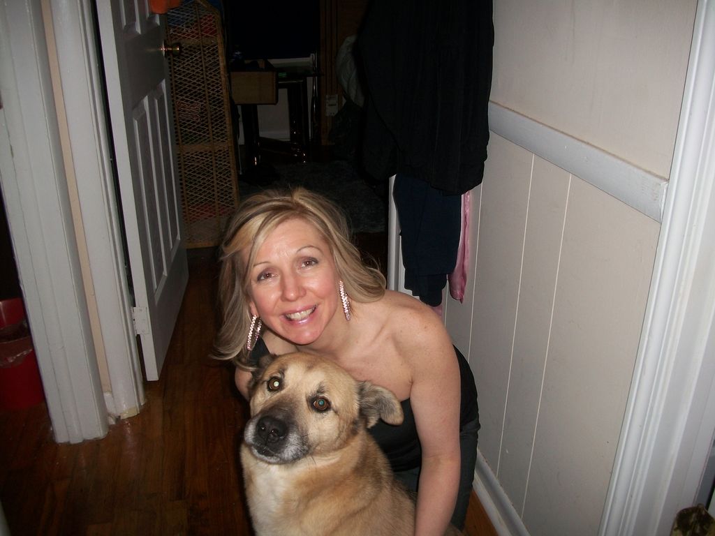 Me and one of my dogs-so sweet!