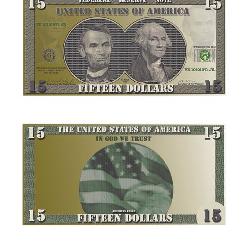 15 Dollar Bill