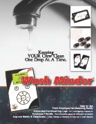Front of Product Flyer (Wash Minder) for Food serv