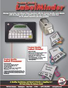 Back of Product Flyer (Label Minder) for Food serv