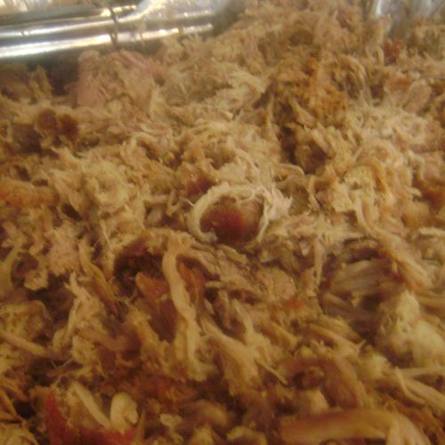 Pulled pork. Tender and moist every time.