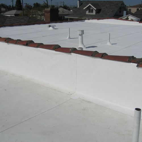 Elastomeric Cool Roof Coating and PVC Single Ply 5