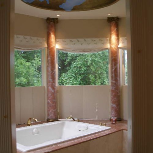 Install Column and Shutters on a Bathroom Remodel