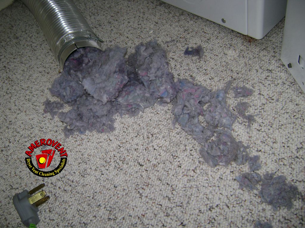A very large quantity of lint build up over the ye