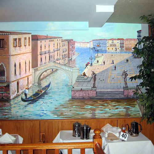 Mural painting  Three-Dimensional view of Venetian