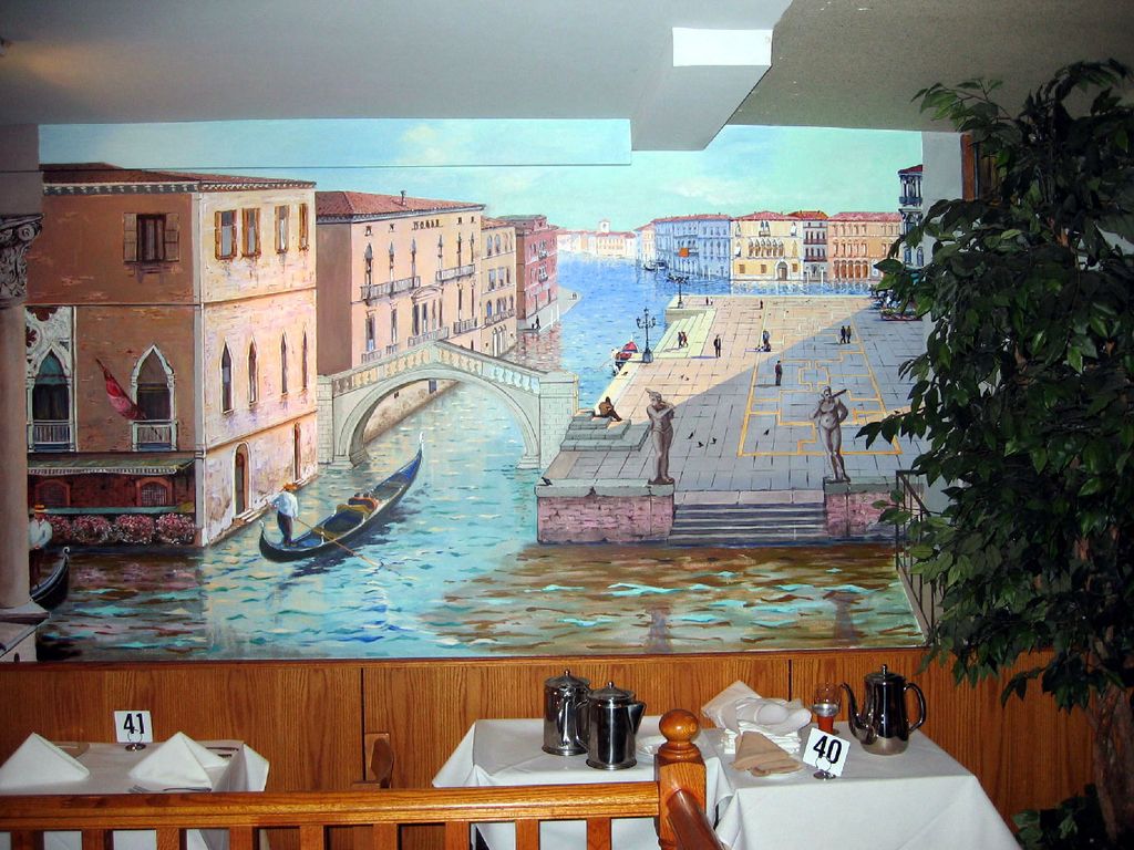 Mural painting  Three-Dimensional view of Venetian