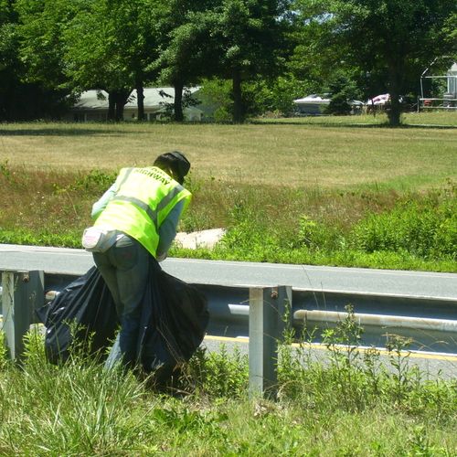 Adopt A Highway cleanup