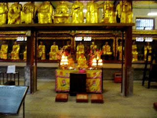 Inside the temple of 1,000 Buddahs.