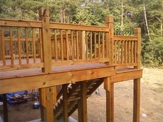 New deck stained and sealed