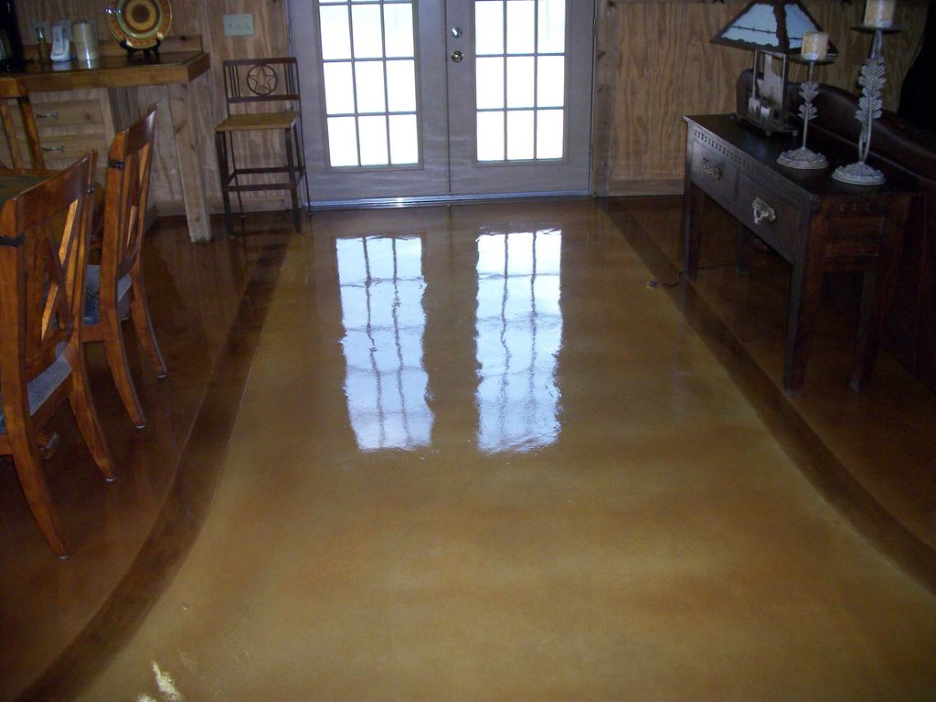 Maylay Tan Concrete staining w a commercial sealer