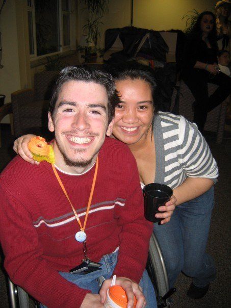 My fiancee and me back in our college days