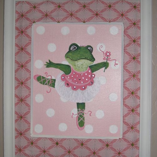Dancing Frog on canvas