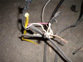 Dangerous wiring in attic