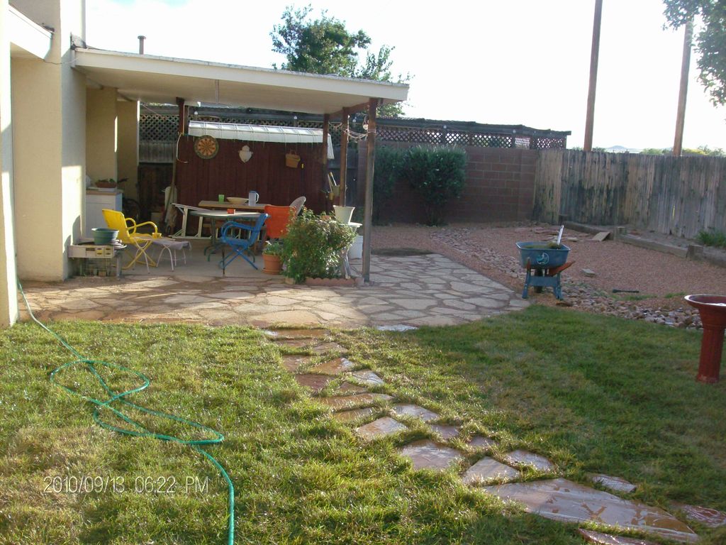 Sod I installed along with Flagstone Walkway.