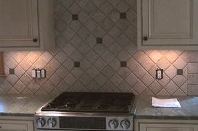 A tile back splash is a great finishing touch to a