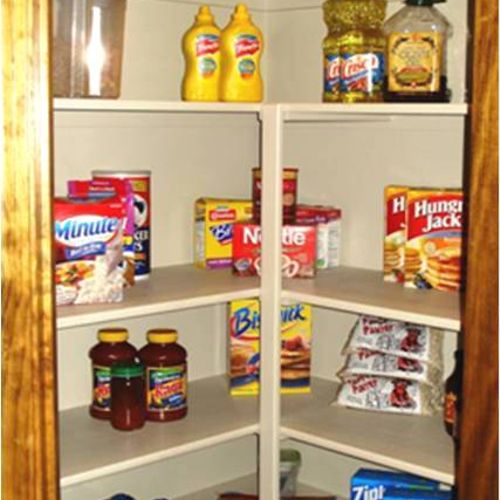 An example of Staging a Kitchen Pantry: AN AFTER S