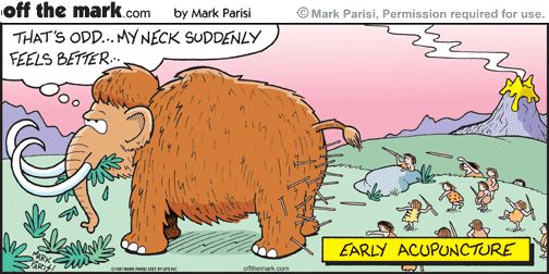The history of how acupuncture discovered is lost 