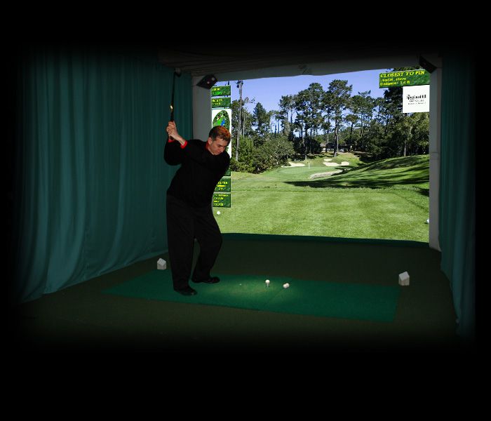 HD Golf Simulator inside Dome