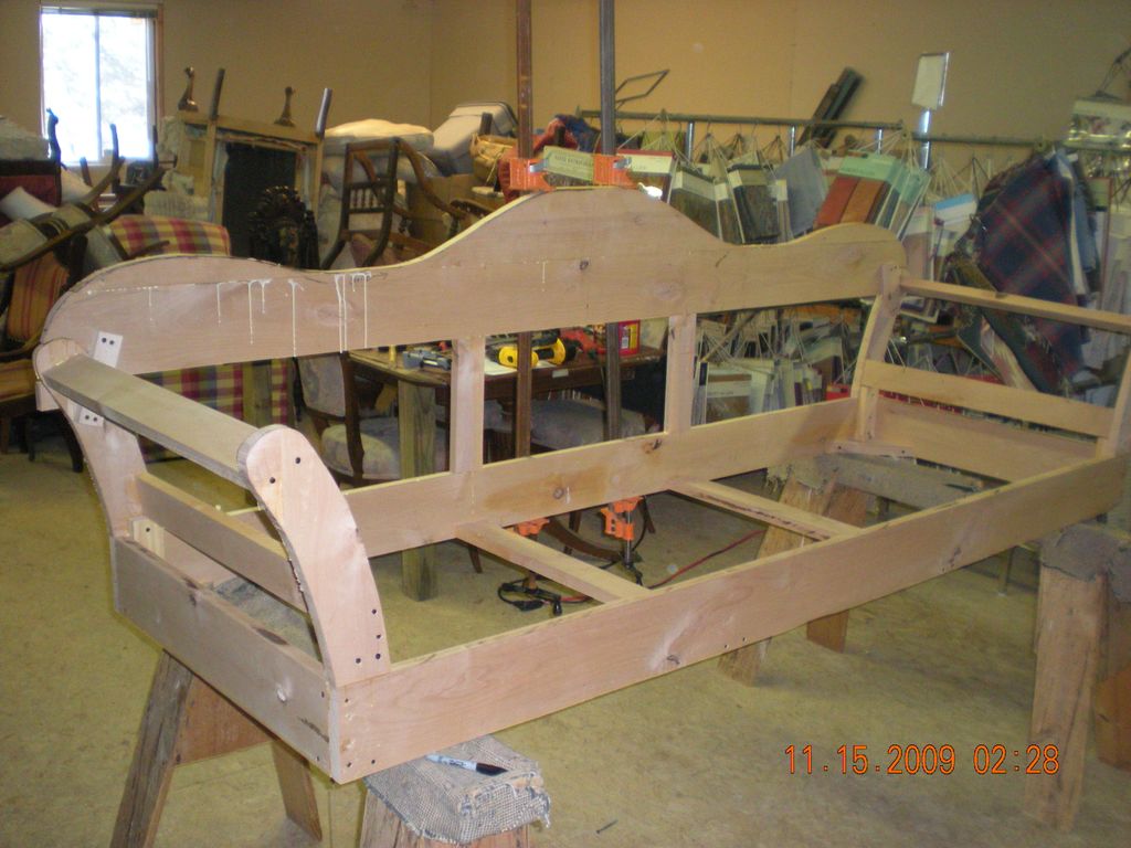 Custom sofa/ mid process.Ready to install the hick